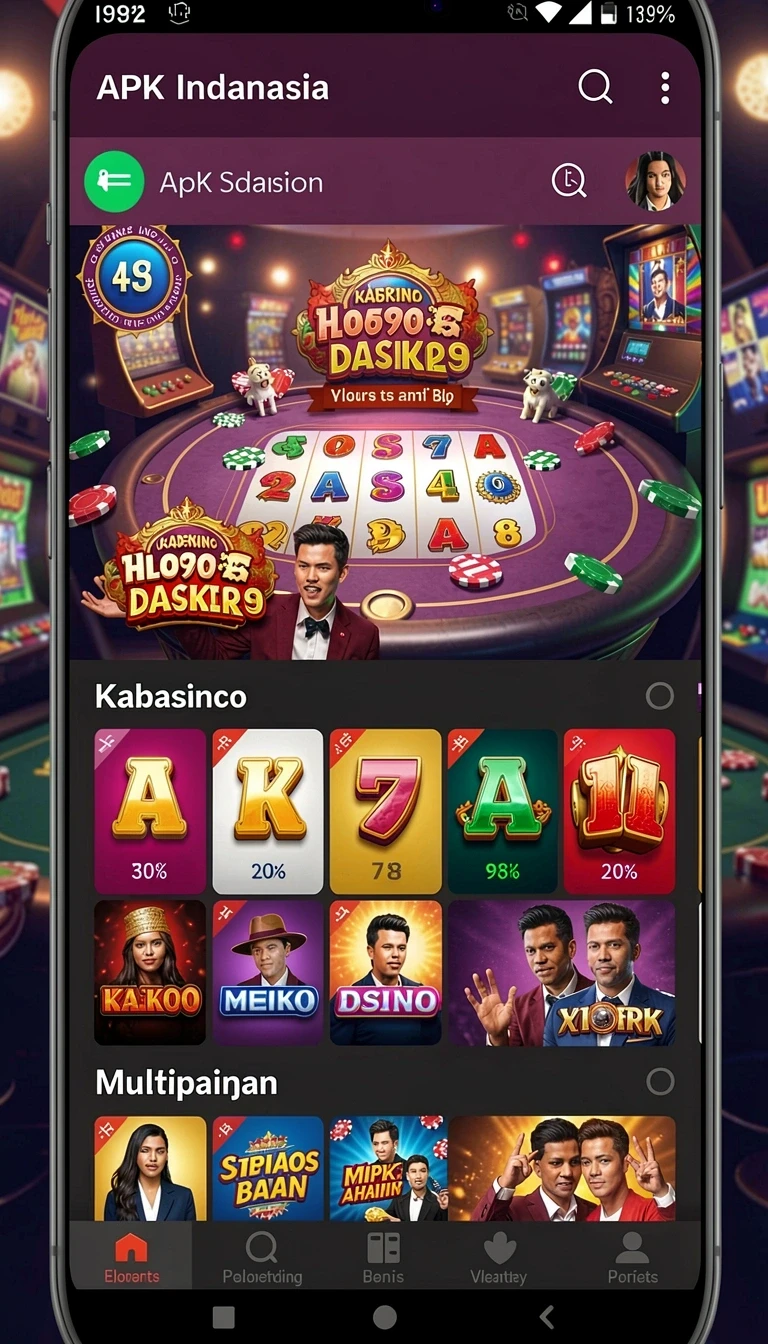 Tampilan utama aplikasi Review Aplikasi indo777 yang intuitif dan efisien.